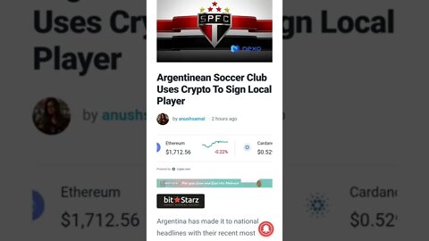 Argentinean Soccer Club Uses Crypto To Sign Local Player #cryptomash @CoinBureau #argentina