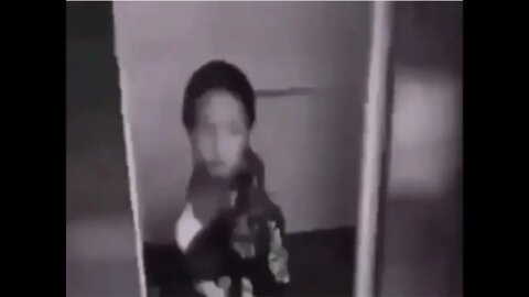 Asian woman throws food from elevator guy (Guts theme)