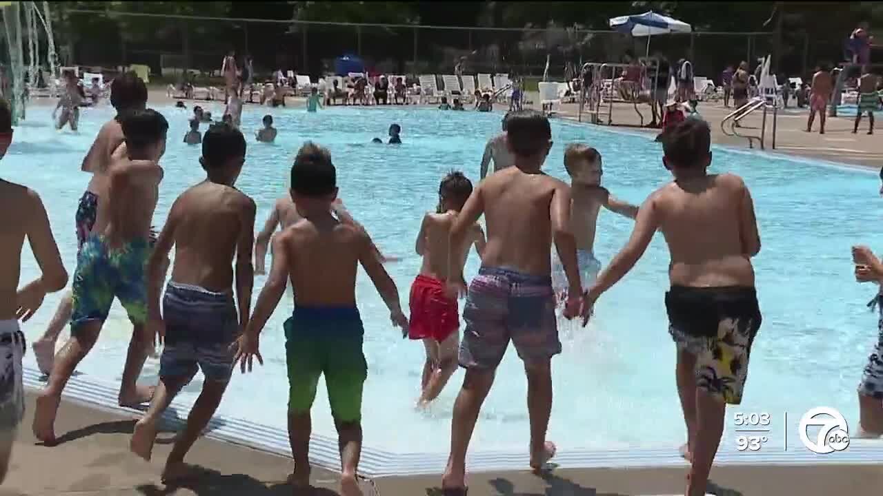 Communities try to keep cool during hot day