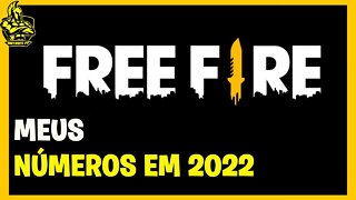 RELATÓRIO DE JOGADOR 2022 DO FREE FIRE, COMO FICARAM MEUS NÚMEROS?