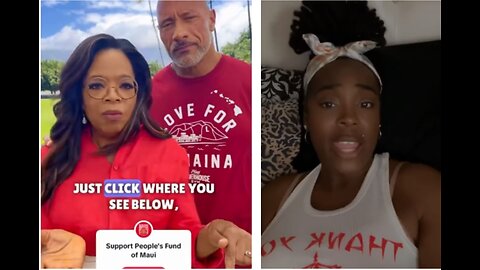 Oprah and The Rock pitiful fund raiser is torn to pieces by black beauty internet influencer