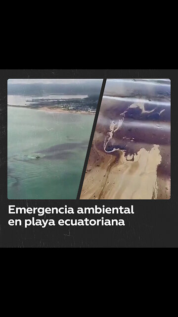 Derrame de hidrocarburos en playa ecuatoriana