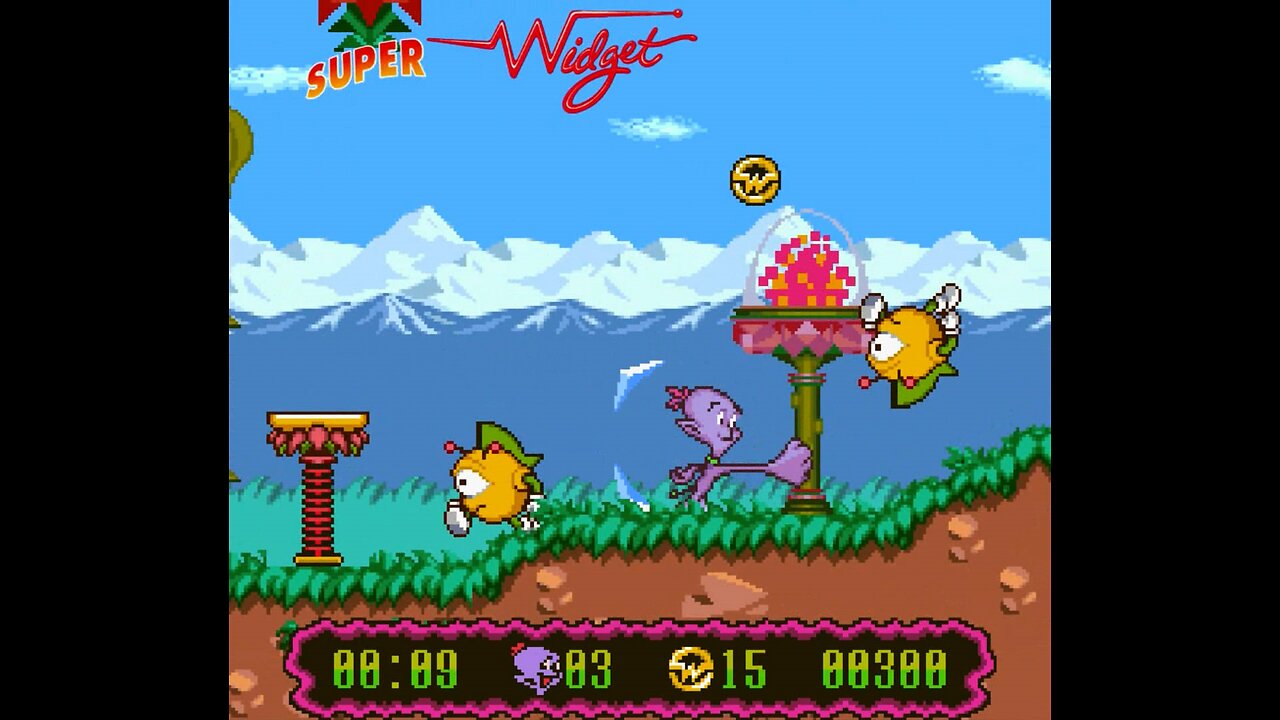 Action Extreme Gaming - Super Widget (Super Nintendo) Stage 1 - Vegi Land