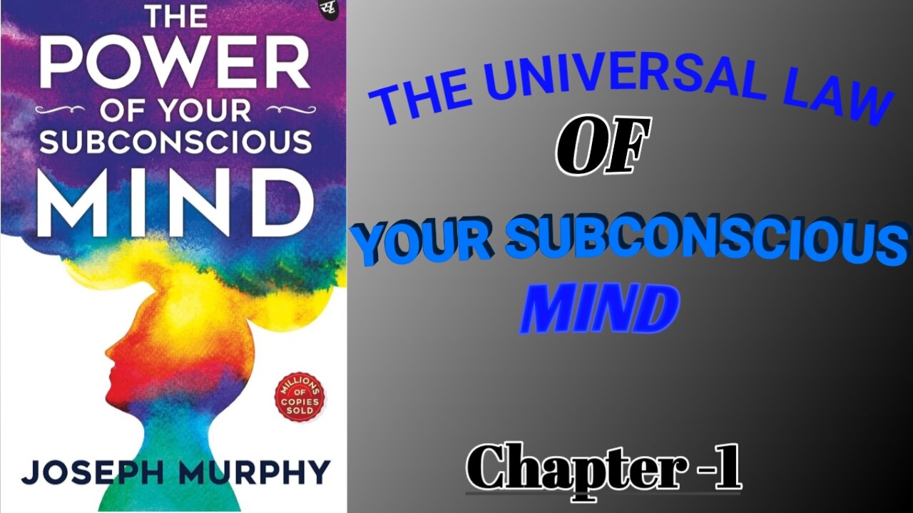 Chapter 1 | The power of your subconscious mind | The law of believe | Saklain Haider | S H