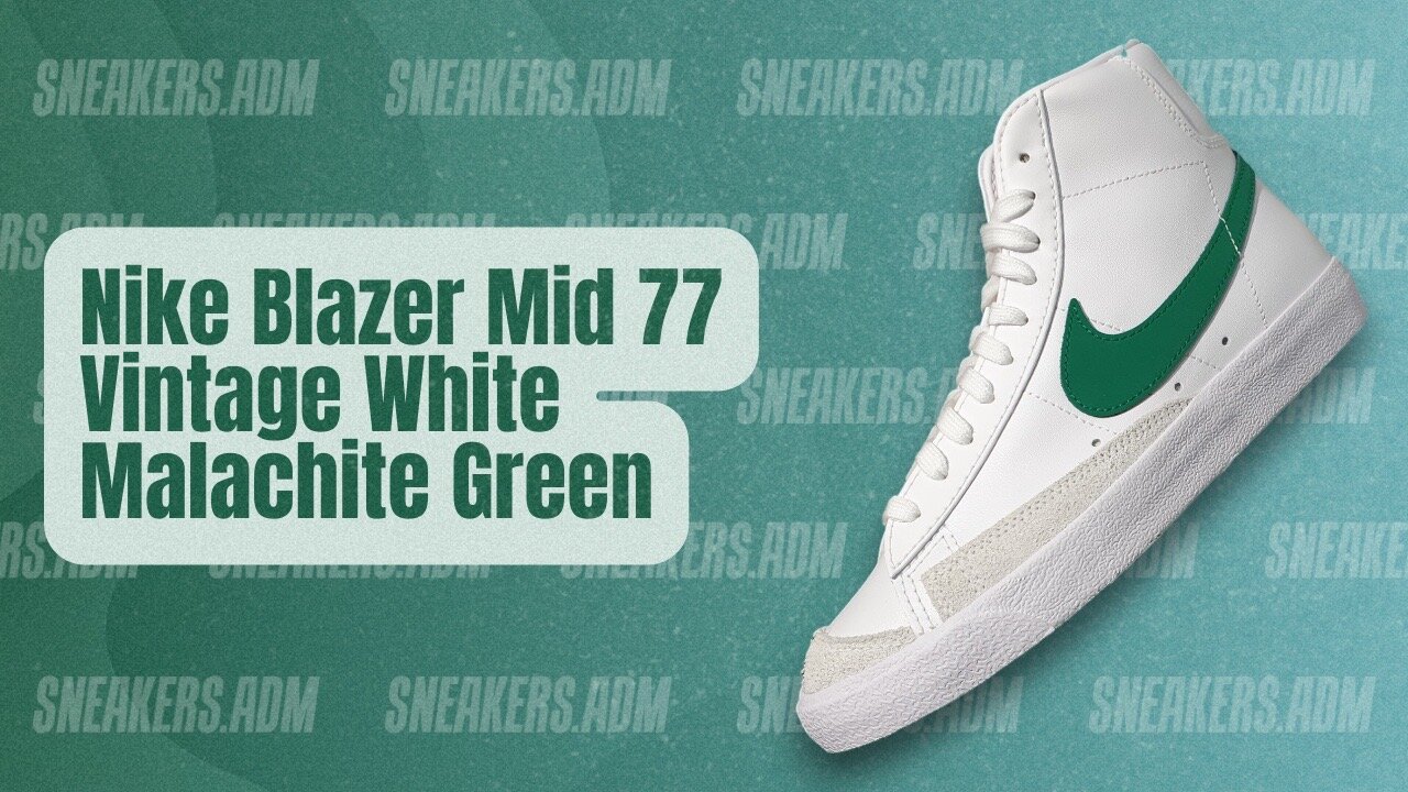 Nike Blazer Mid 77 Vintage White Malachite Green (W) - CZ1055-119 - @SneakersADM