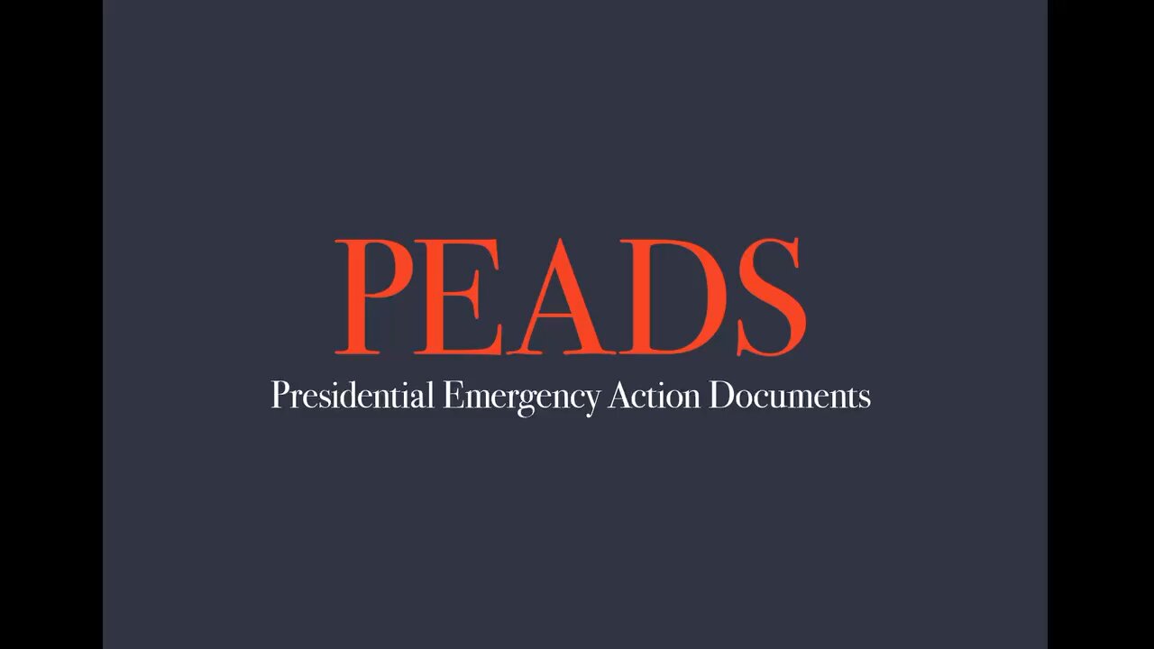 The Presidential Emergency Action Documents. 👍🙂💥💥💥💥💥💥 Why did the the MSM