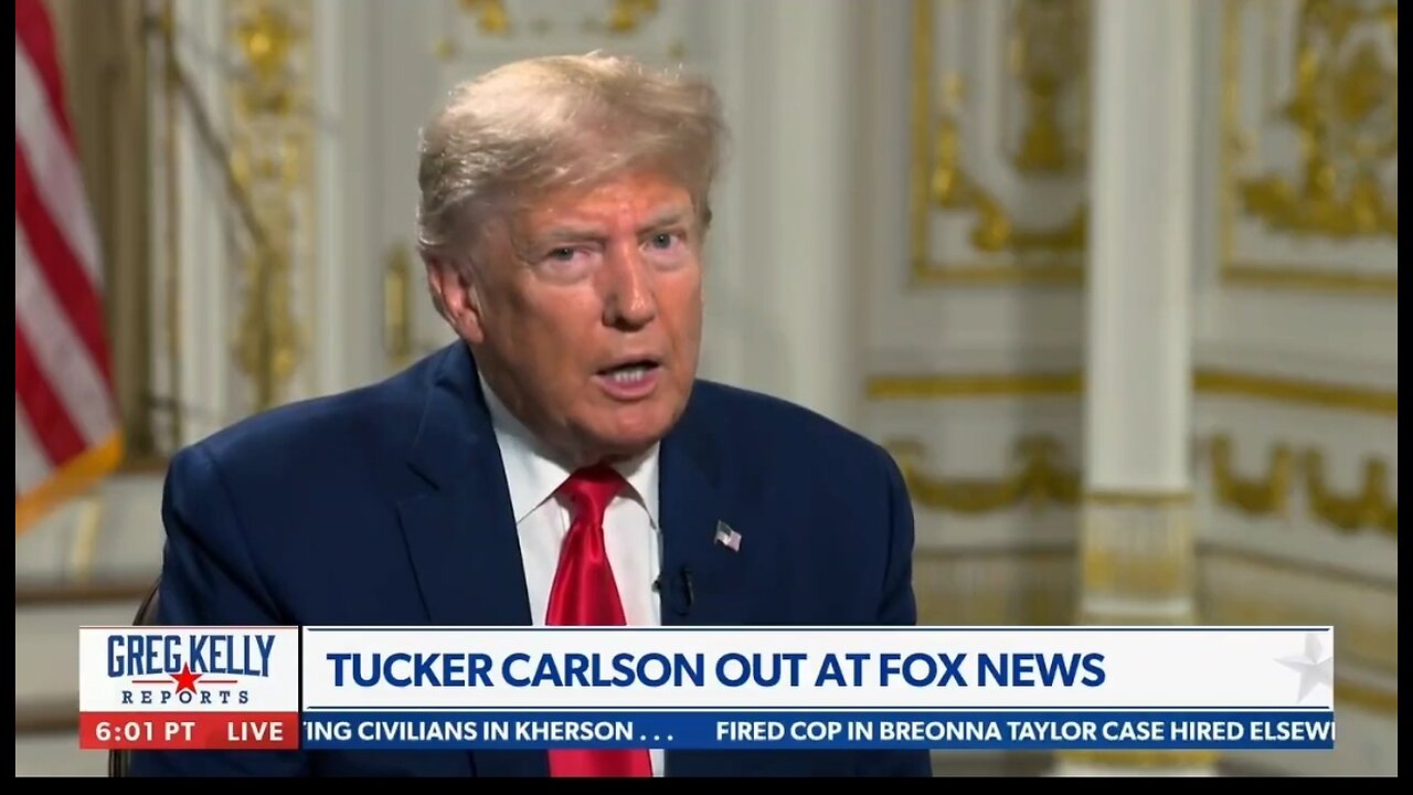 Trump Reacts To The Firing Of Tucker Carlson