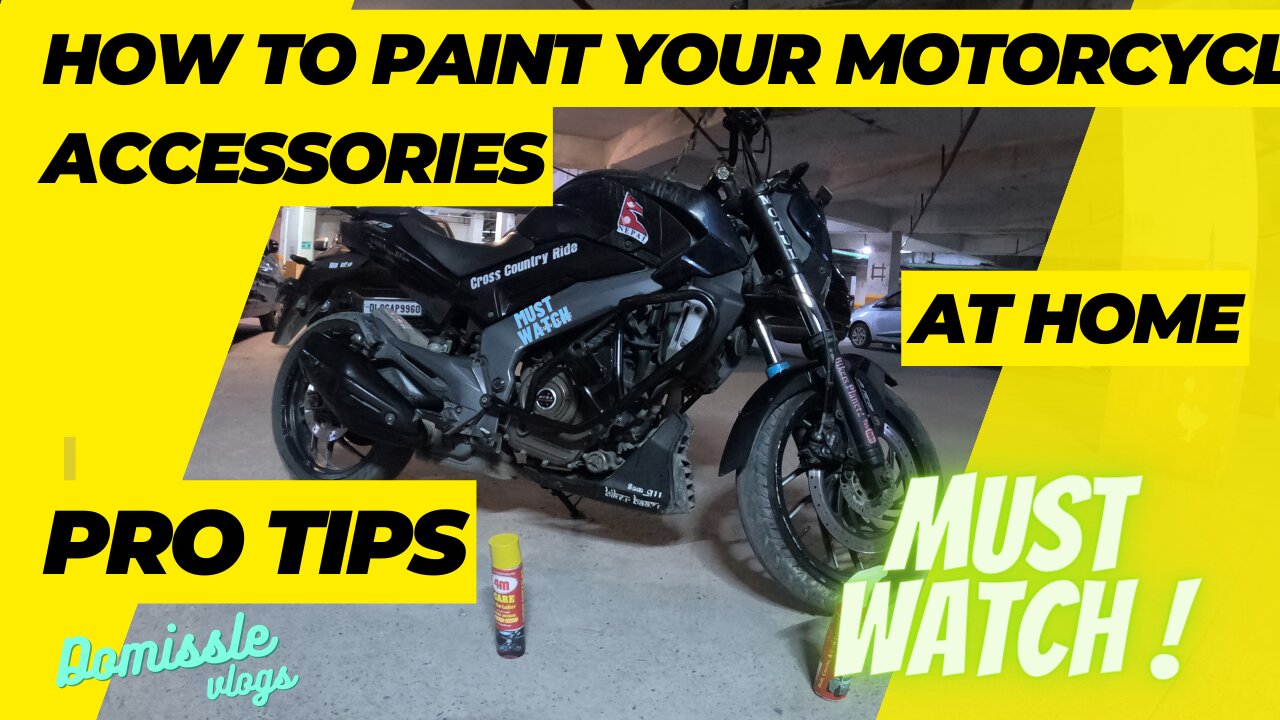 HOW TO PAINT YOUR MOTORCYCLE AT HOME