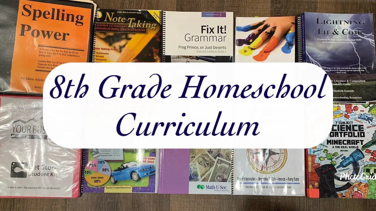 8th Grade Homeschool Curriculum