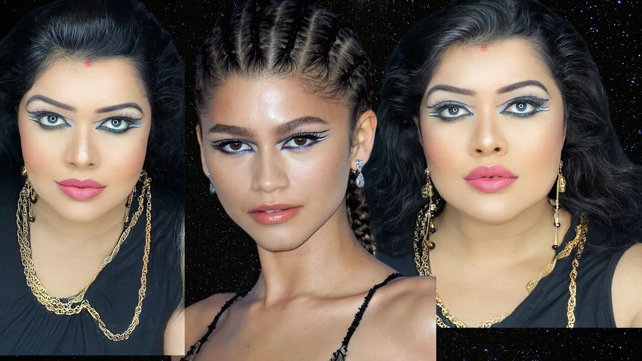 SPIDER MAN NO WAY HOME RED CARPET ZENDAYA INSPIRED FLOATING EYELINER LOOK FOR HOODED EYES