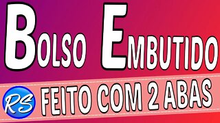 Bolso Embutido Feito com 2 ABAS EP 219