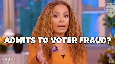 V0TER FRAUD? The View host Sunny Hostin admits to "DOING" Son's Absentee Ballot!