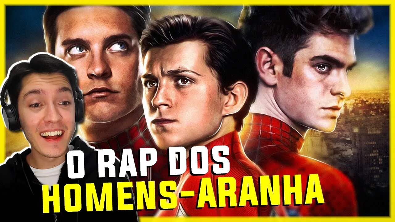 REAÇÃO RAP DOS HOMENS-ARANHA (NEM TODO MUNDO NASCE HERÓI)