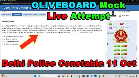 Oliveboard SSC Delhi Police Constable Mock Live Attempt 11 Oct | MEWS Maths #ssc #oliveboard #police