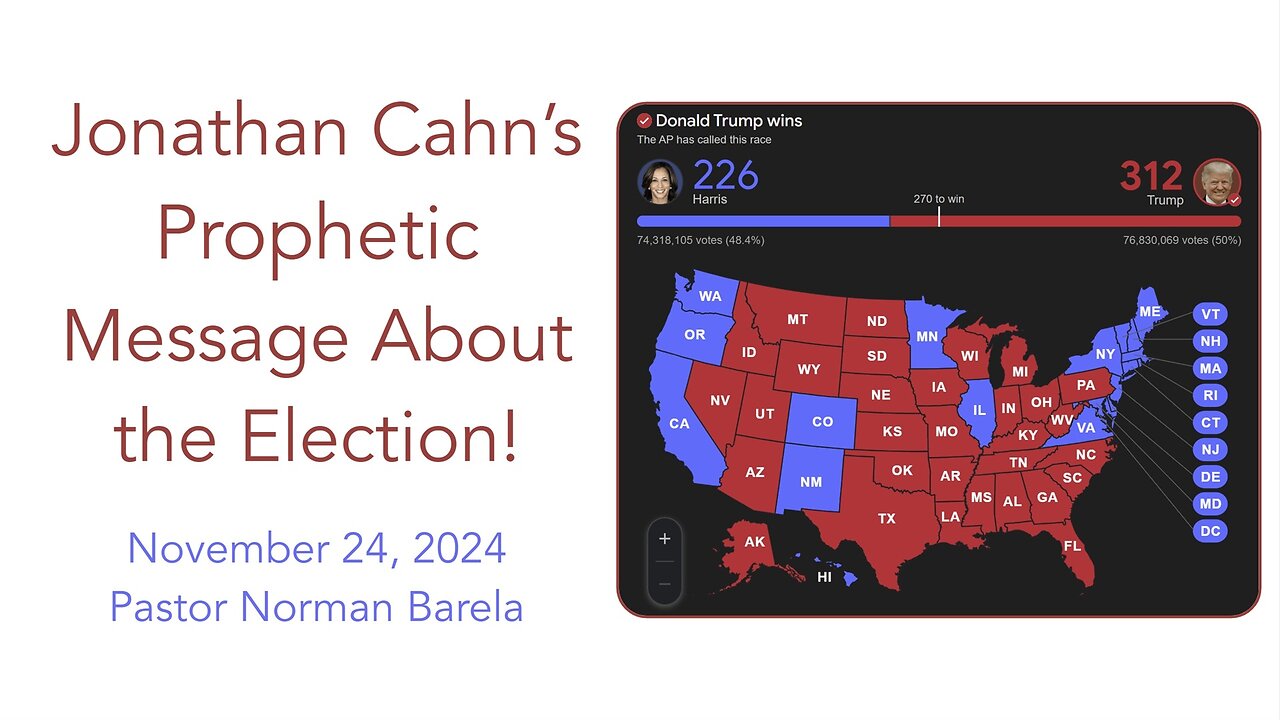 Jonathan Cahn’s Prophetic Message About the Election!