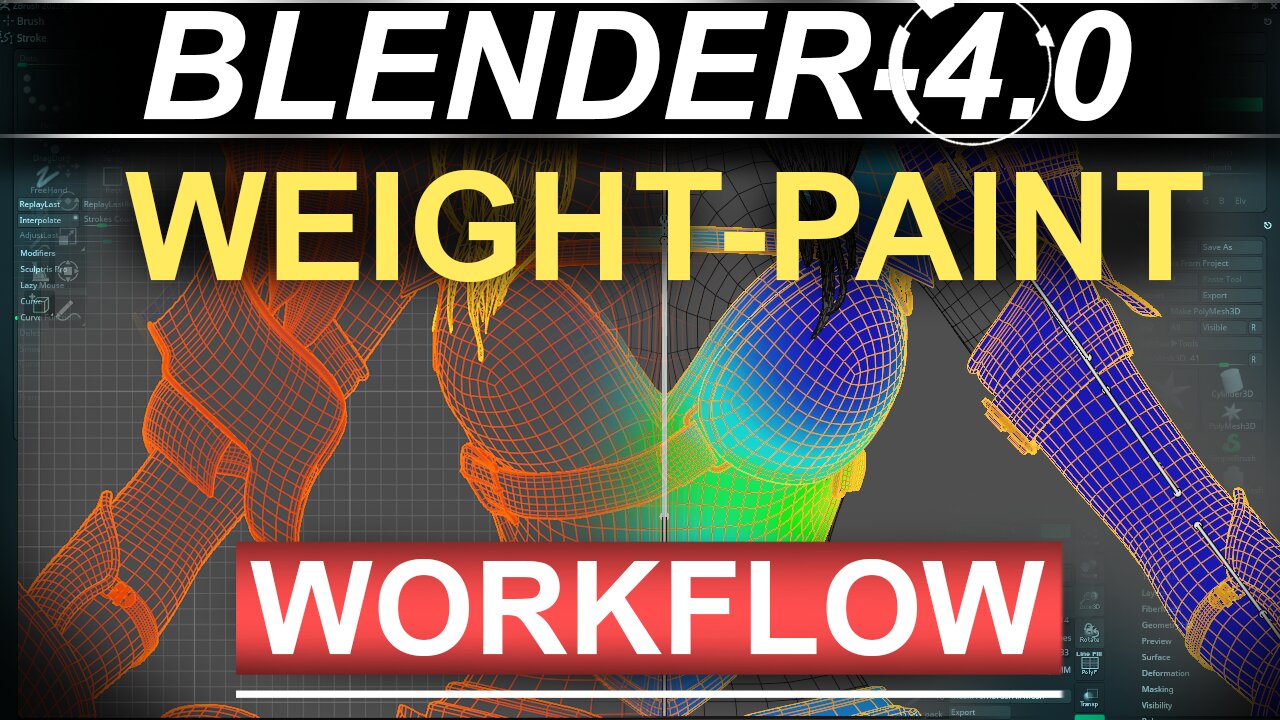 Blender 4.2 - Weight Paint Workflow & Techniques!!