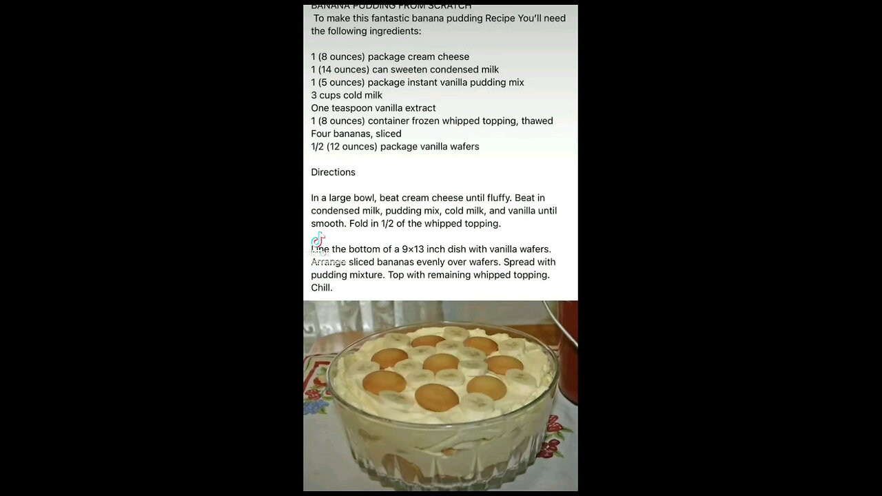 banana pudding