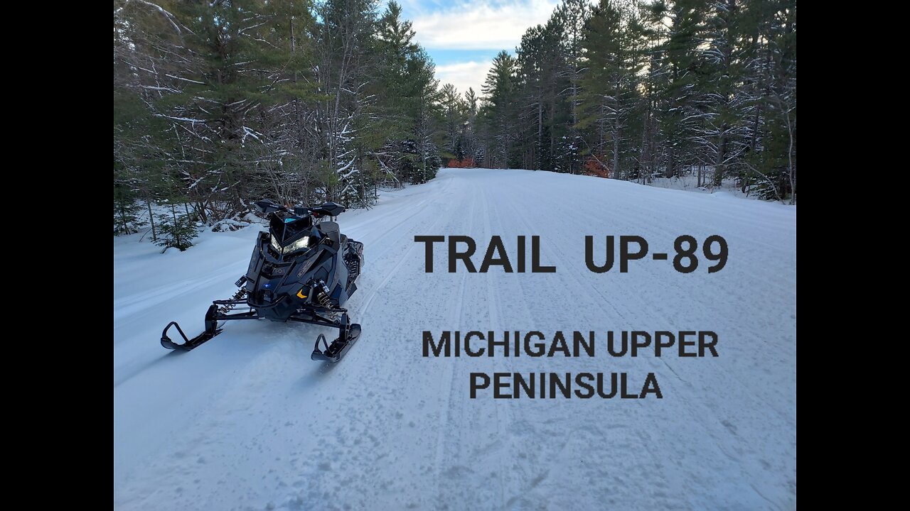 Snowmobiling Trail UP-89 Michigan Upper Penninsula