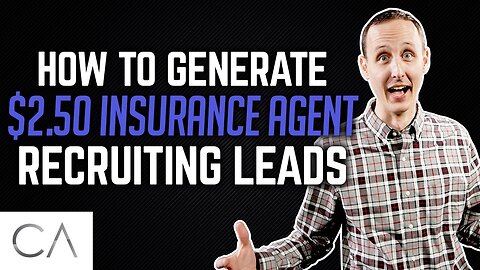 How To Generate $2.50 Recruiting Leads! (Insurance Marketing)