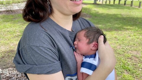 Baby Brayden makes his 'Point' as newest Lightning fan