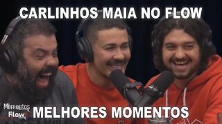 MUITA RISADA COM CARLINHOS MAIA NO FLOW - MELHORES MOMENTOS | MOMENTOS FLOW