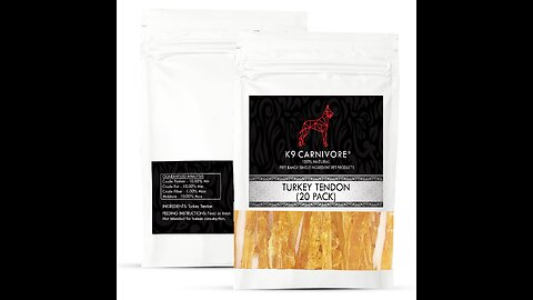 K9 CARNIVORE Turkey Tendons for Dogs OVERVIEW