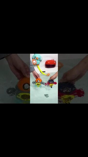 Rocket Shape Spray Water with Rotatable Fountain Shower Toys #shorts #toys #toy