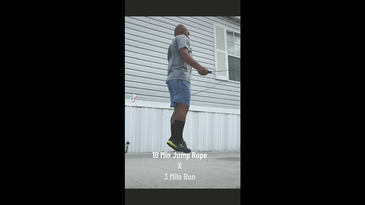 10 min Jump Rope x 3 Mile Run