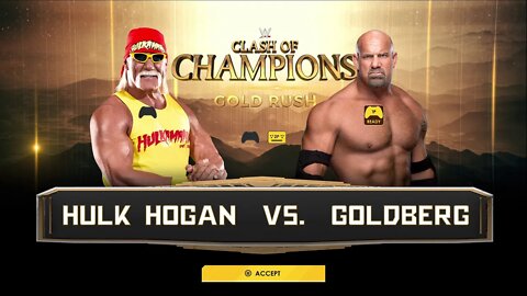 WWE Goldberg vs Hulk Hogan Classic Match | Clash at the Castle