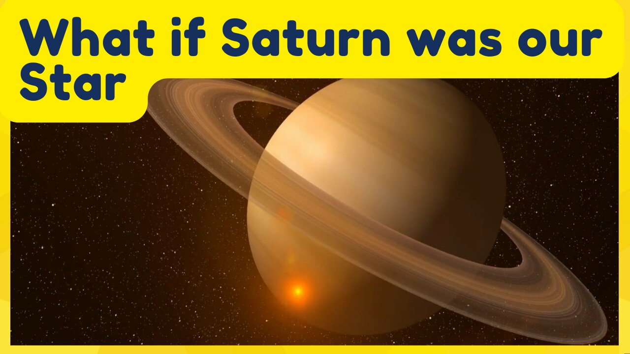 WHAT IF SATURN WAS OUR STAR | solar system | universe | SafireDream