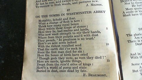 On the Tombs in Westminster Abbey - F. Beaumont