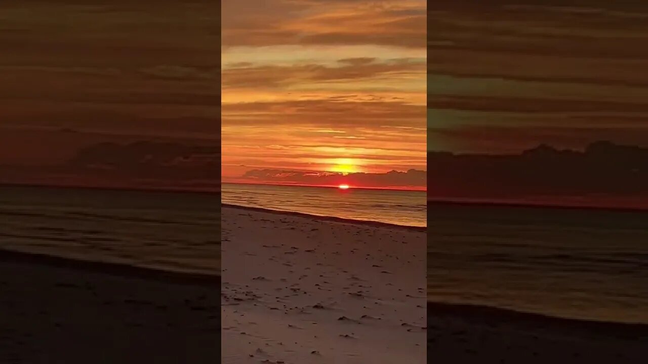 Gimbal shot of sunset