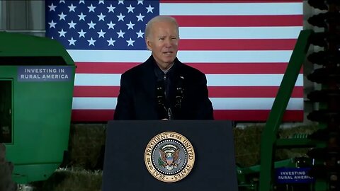 Joe Biden Mumbles About "Building New Bio Economy," But Keeps Screwing Up His Lines