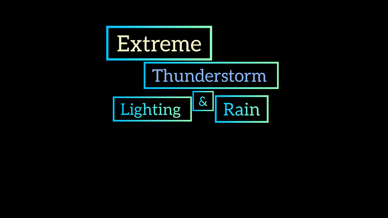 Extreme thunderstorm with rain ,healing frequency.