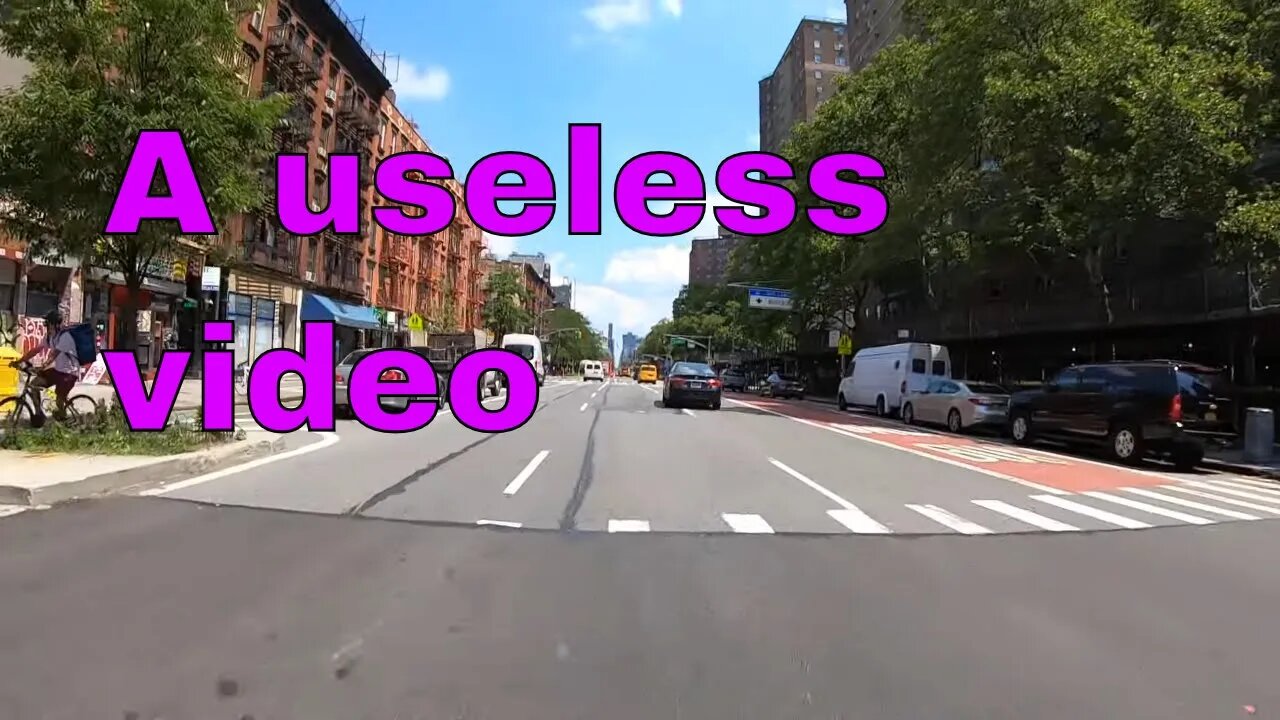 A useless rambling bike ride video