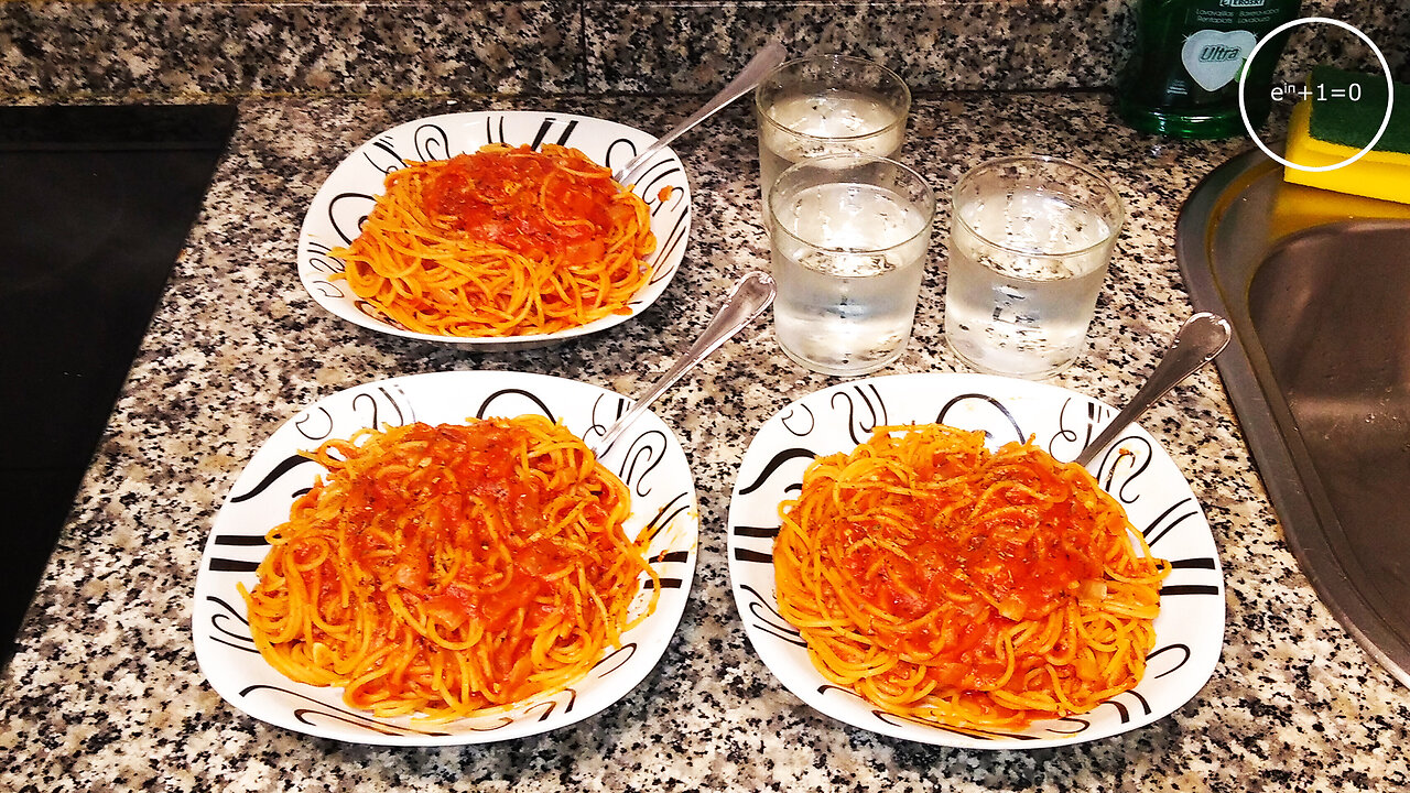 one pot spaghetti with tomato sauce · dialectical veganism of autumn +10ME 010