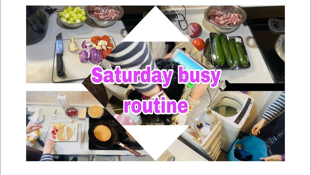 Saturday ki busy routine||kam kam bass kam stay home life