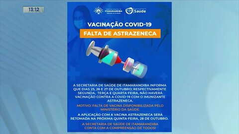 Vacinação Covid-19: Falta de Astrazeneca em Itamarandiba