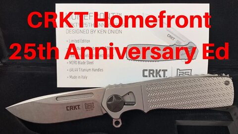 CRKT Homefront 25th Anniversary flipper knife