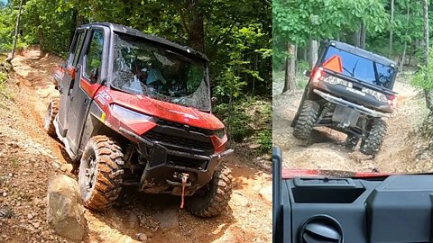 We nearly flipped his Polaris Northstar Ultimate! Turkey bay off road park orange trails & hazards