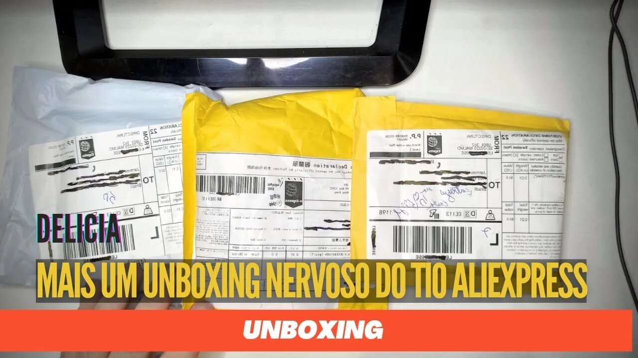 Sensacional, mais um unboxing nervoso do tio AliExpress [Sextou]