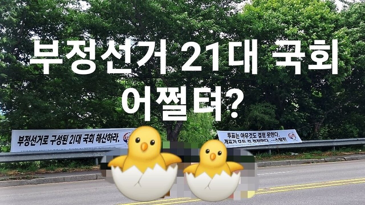 부정선거 21대 국회 어쩔텨? 뭐가 중한디? 230527