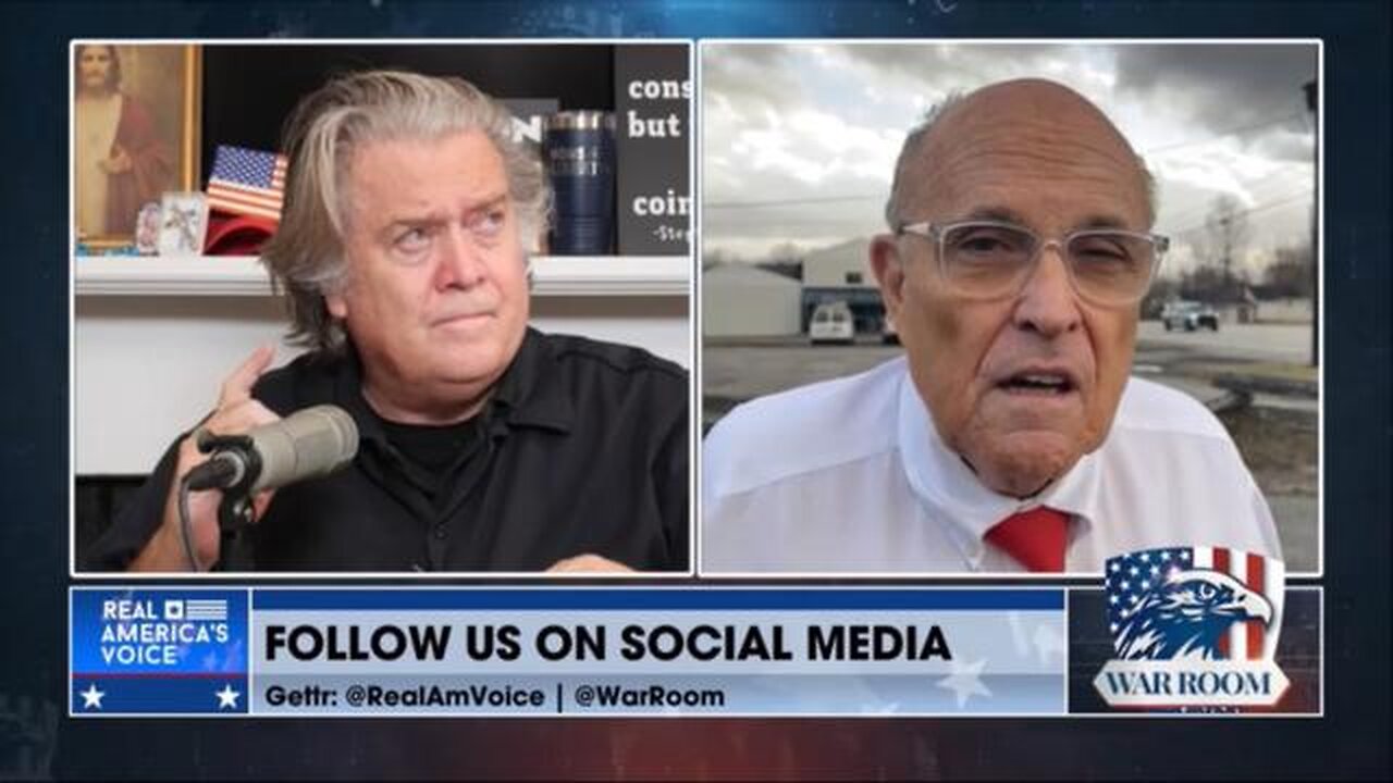 Rudy Giuliani talks with Mayor of East Palestine