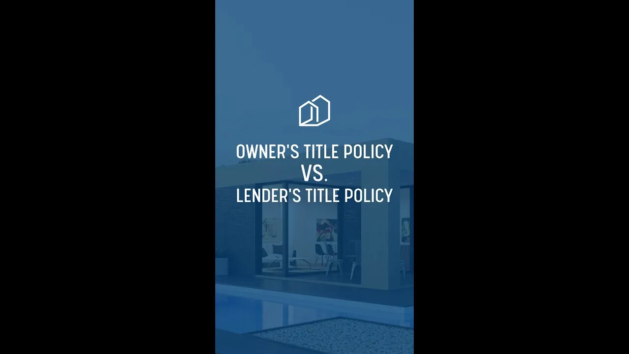 What is the difference between an owner’s title policy and a lender’s title policy? 🧐