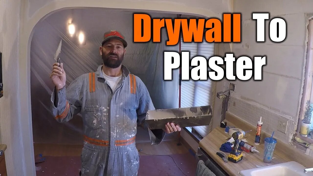 How To Attach Drywall To Plaster Walls | Massive Kitchen Reno | THE HANDYMAN