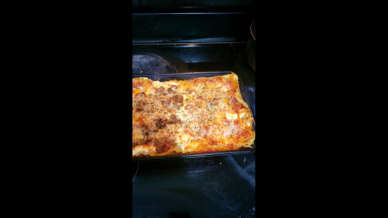 home cooked lasagna