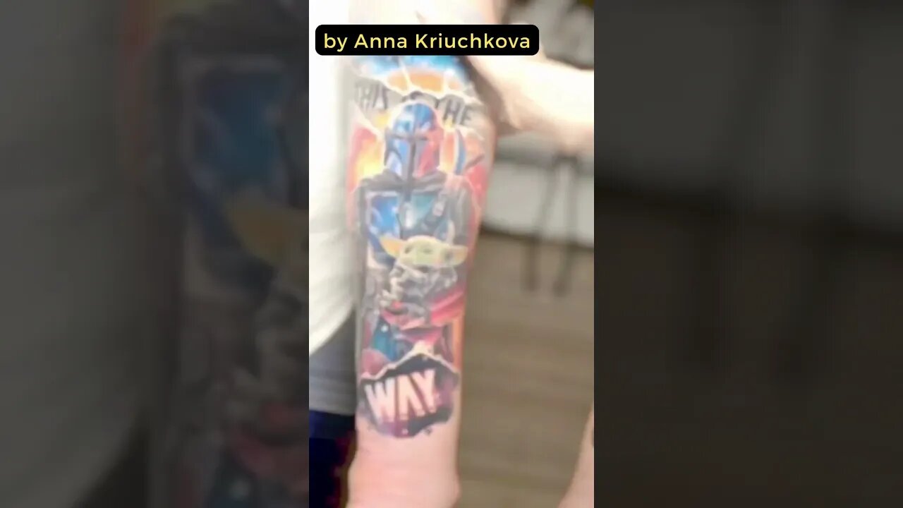 Stunning Tattoo by Anna Kriuchkova #shorts #tattoos #inked #youtubeshorts