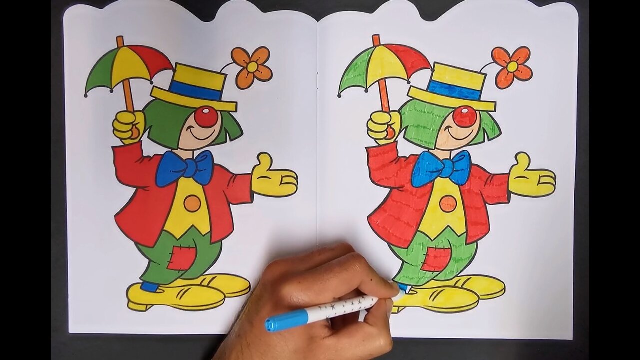 My first coloring Book: Clown coloring