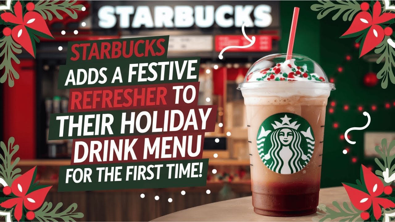 STARBUCKS Just Released Their FIRST EVER Holiday Refresher!