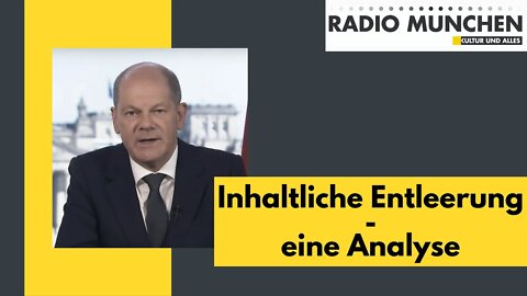 Inhaltliche Entleerung - eine Analyse der Scholz-Rede zum 8. Mai